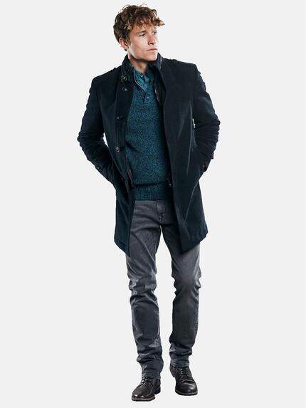 engbers Herren Mantel mit herausnehmbarem Inlet Schwarz 30772 engbers Herren Mantel mit herausnehmbarem Inlet Schwarz 30772