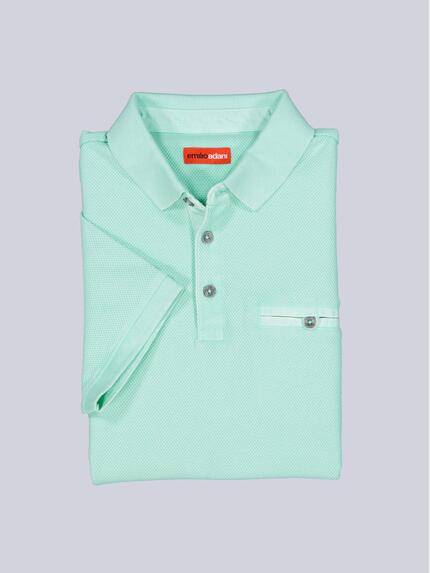 emilio adani Herren Poloshirt Türkis 38957