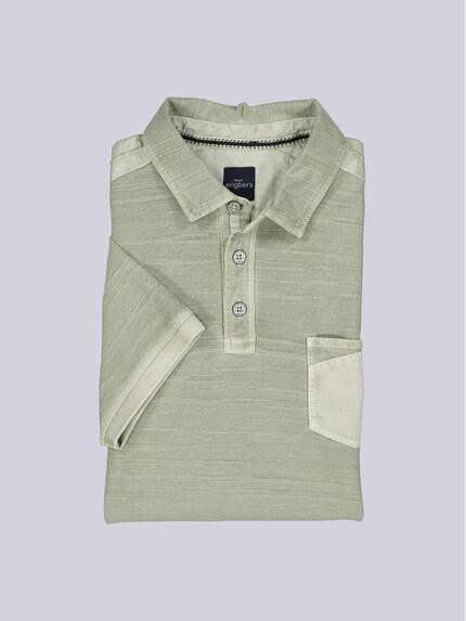 engbers Herren Polo-Shirt meliert Grün 38453 engbers Herren Polo-Shirt meliert Grün 38453