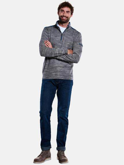 engbers Herren Sweatshirt meliert Grau 33391 engbers Herren Sweatshirt meliert Grau 33391