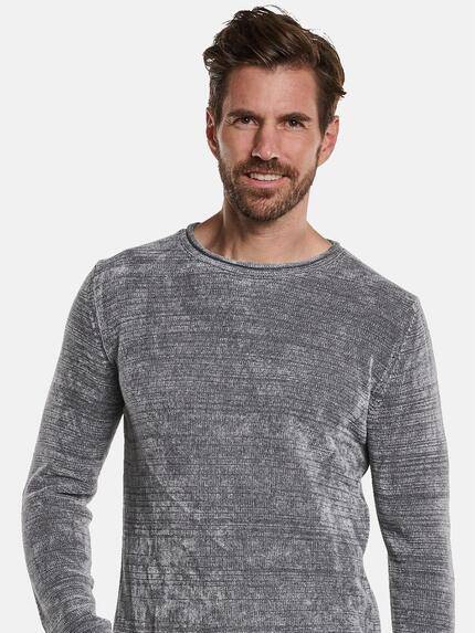 engbers Herren Pullover Rundhals Silbergrau 32877 engbers Herren Pullover Rundhals Silbergrau 32877