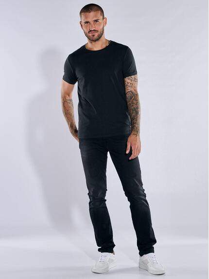 emilio adani Herren Basic-Shirt "My Favorite" Schwarz 35989 emilio adani Herren Basic-Shirt "My Favorite" Schwarz 35989