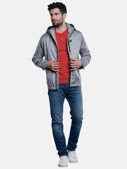 engbers Herren Outdoor-Jacke mit abnehmbarer Kapuze Hellgrau 31026 engbers Herren Outdoor-Jacke mit abnehmbarer Kapuze Hellgrau 31026