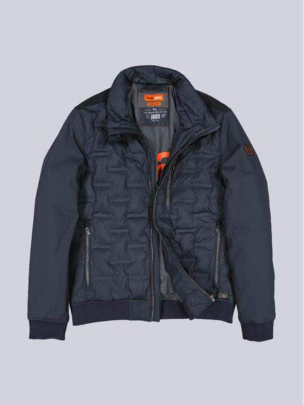emilio adani Herren Steppjacke regular Blau 39089