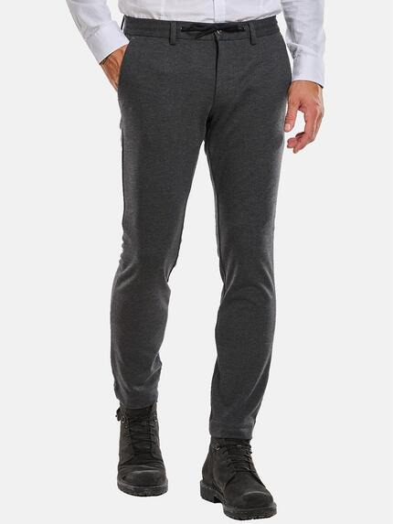 emilio adani Chino mit Tunnelzug Anthrazit