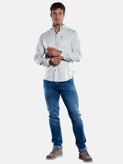 engbers Herren Langarm-Hemd meliert Silbergrau 33398 engbers Herren Langarm-Hemd meliert Silbergrau 33398