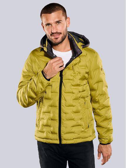 emilio adani Steppjacke mit abnehmbarer Kapuze Gelb