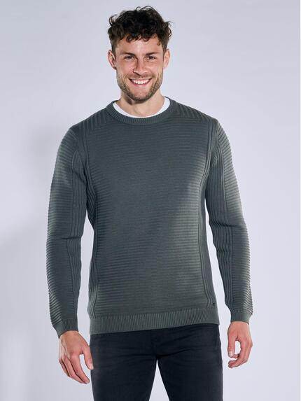 emilio adani Pullover strukturiert Dunkelgruen