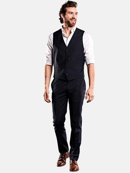 emilio adani Herren Anzug-Weste Schwarz 32512 emilio adani Herren Anzug-Weste Schwarz 32512