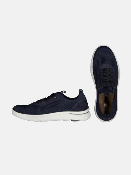 engbers Herren Sneaker aus Materialmix Blau 34416 engbers Herren Sneaker aus Materialmix Blau 34416