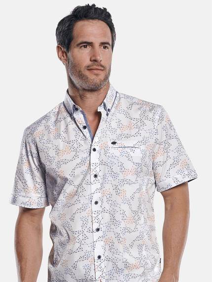 engbers Herren Cooles Hemd mit Comfort-Stretch-Anteil Mandarinorange 29737