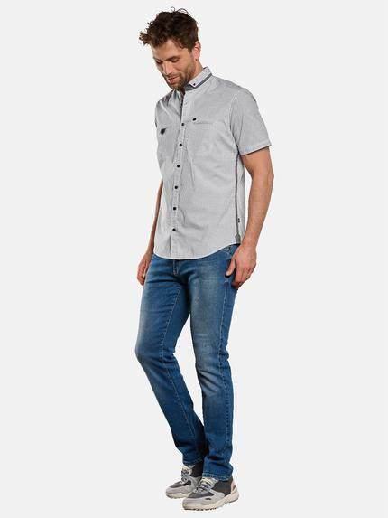 engbers Herren Kurzarm-Hemd mit Minimalprint Reinweiss 33094 engbers Herren Kurzarm-Hemd mit Minimalprint Reinweiss 33094