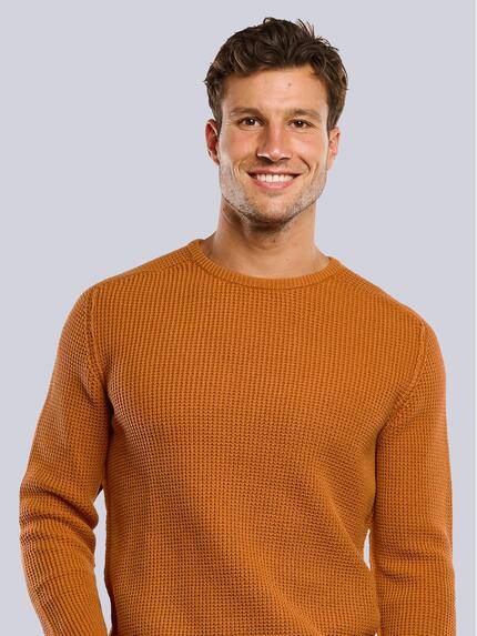 engbers Herren Pullover strukturiert Dunkelorange 33712 engbers Herren Pullover strukturiert Dunkelorange 33712