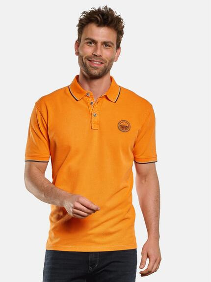 engbers Polo-Shirt uni Dunkelorange