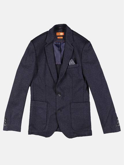 emilio adani Herren Freizeit-Sakko mit aufgesetzten Taschen Blau 29993