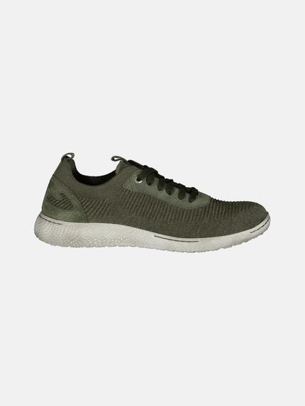 engbers Sneaker aus Materialmix Khaki
