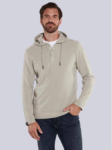 engbers Langarm-Shirt uni Hellbraun