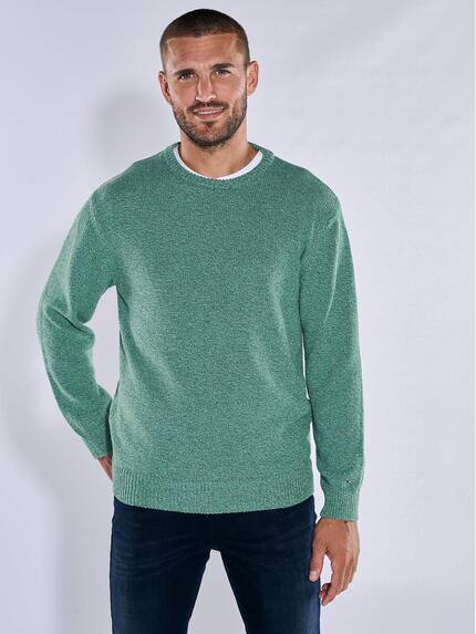 emilio adani Pullover aus italienischer Baumwolle Petrolgruen