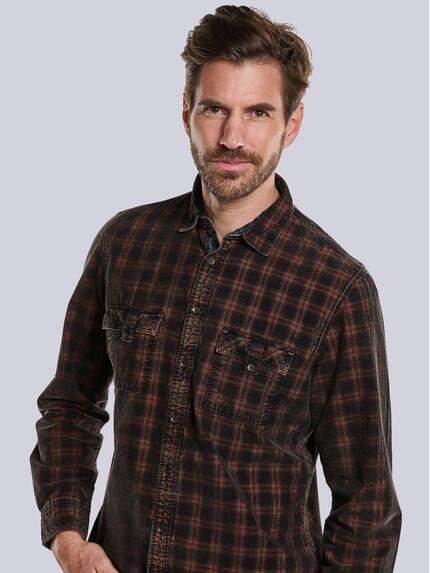 engbers Herren Langarm-Hemd aus Cord Rot 33670 engbers Herren Langarm-Hemd aus Cord Rot 33670