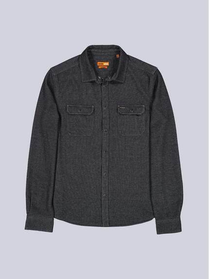emilio adani Herren Poloshirt langarm Schwarz 39580