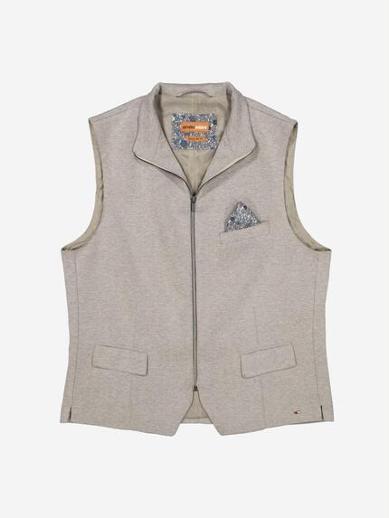 emilio adani Herren Sakko-Weste mit Zipper Braun 36523 emilio adani Herren Sakko-Weste mit Zipper Braun 36523