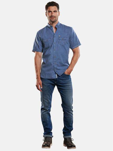 engbers Herren Hemd uni Saphirblau 31333 engbers Herren Hemd uni Saphirblau 31333