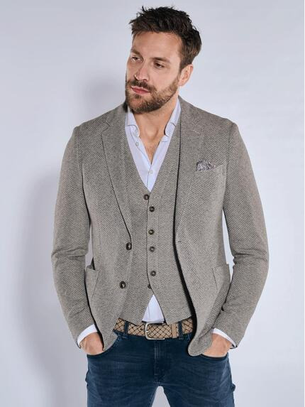 emilio adani Freizeit-Sakko slim fit Beige
