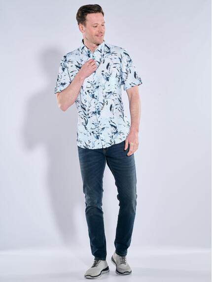 engbers Herren Kurzarm-Hemd gemustert Brilliantblau 38699 engbers Herren Kurzarm-Hemd gemustert Brilliantblau 38699