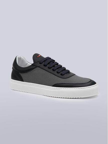emilio adani Herren Sneaker aus Leder Blau 38478