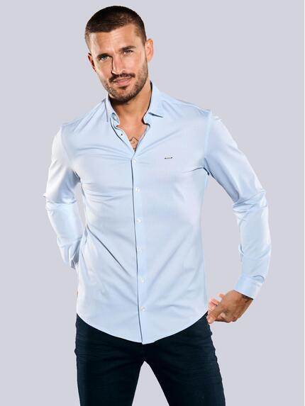 emilio adani Funktionshemd langarm Hellblau