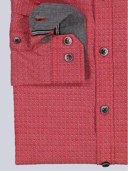 engbers Herren Langarm-Hemd strukturiert Feuerrot 39433 engbers Herren Langarm-Hemd strukturiert Feuerrot 39433