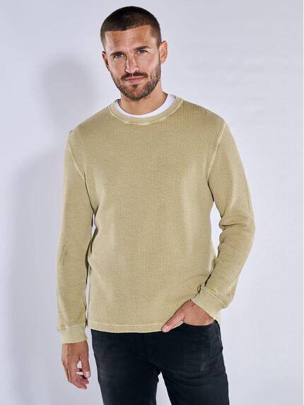emilio adani Sweatshirt strukturiert Hellgelb
