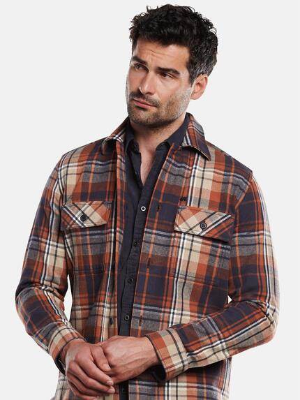 engbers Herren Langarm-Hemd kariert Rostorange 31974 engbers Herren Langarm-Hemd kariert Rostorange 31974