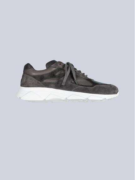 emilio adani Sneaker aus Materialmix Dunkelgrau