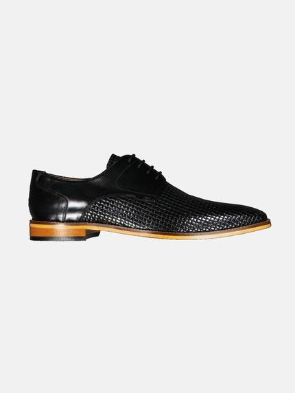 emilio adani Business-Schuh aus Leder Schwarz