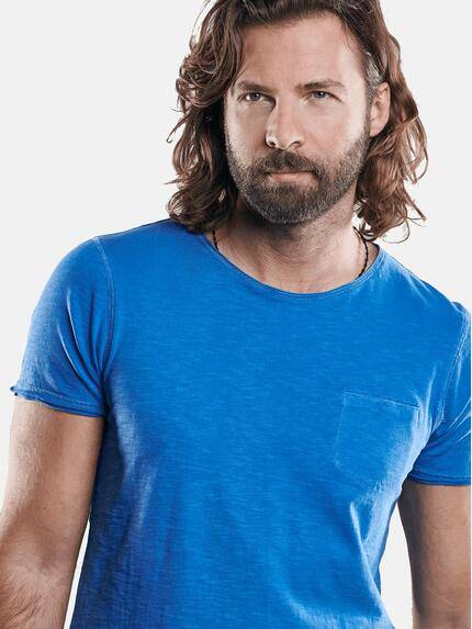 emilio adani Herren Rundhals T-Shirt Blau 28329 emilio adani Herren Rundhals T-Shirt Blau 28329