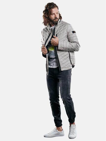 emilio adani Herren Leichte Steppjacke Grau 29147