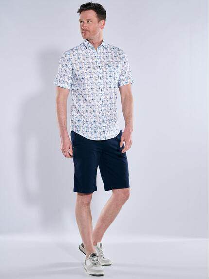 engbers Herren Kurzarm-Hemd gemustert Hellblau 38945 engbers Herren Kurzarm-Hemd gemustert Hellblau 38945