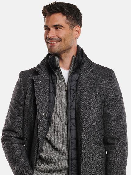 engbers Herren Mantel mit heraustrennbarem Inlet Grau 32260 engbers Herren Mantel mit heraustrennbarem Inlet Grau 32260