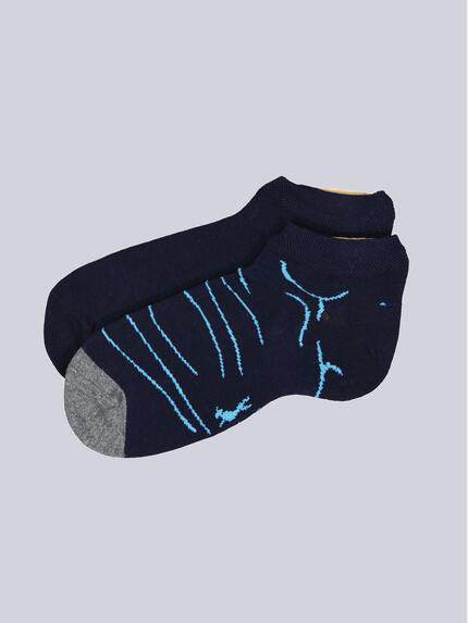 engbers Sneaker-Socke gemustert Saphirblau