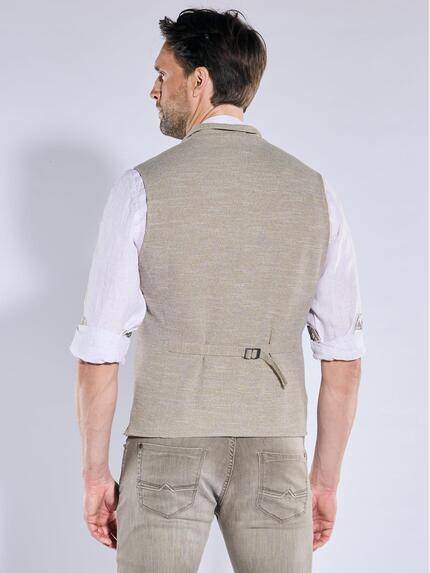 engbers Herren Sakko-Weste mit Zipper Beige 38403 engbers Herren Sakko-Weste mit Zipper Beige 38403
