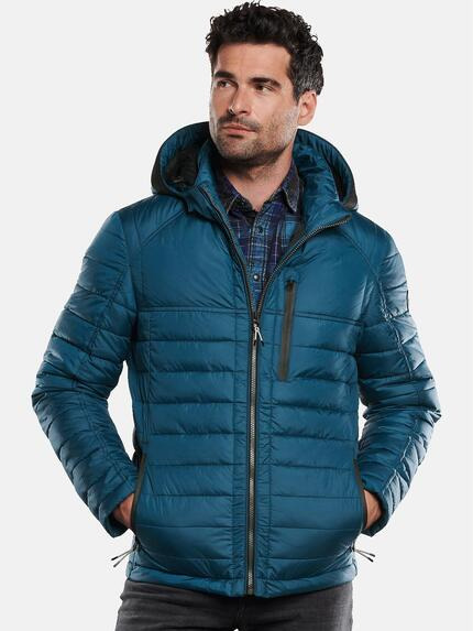 engbers Steppjacke mit leichter Struktur Petrolblau