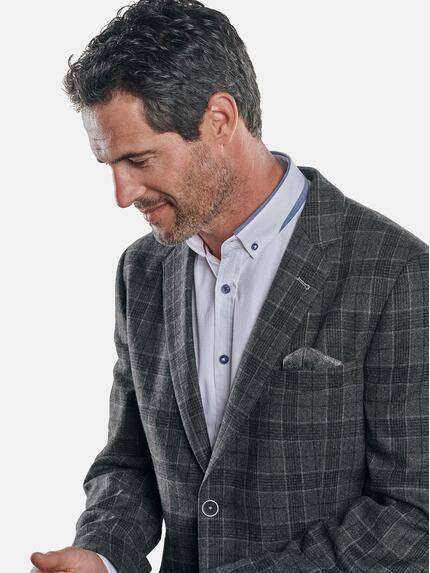 engbers Herren Kariertes Sakko Anthrazit 30237 engbers Herren Kariertes Sakko Anthrazit 30237