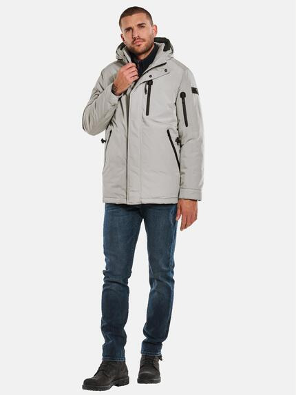 emilio adani Herren Shell-Jacke mit wasserdichten Zippern Beige 33543 emilio adani Herren Shell-Jacke mit wasserdichten Zippern Beige 33543