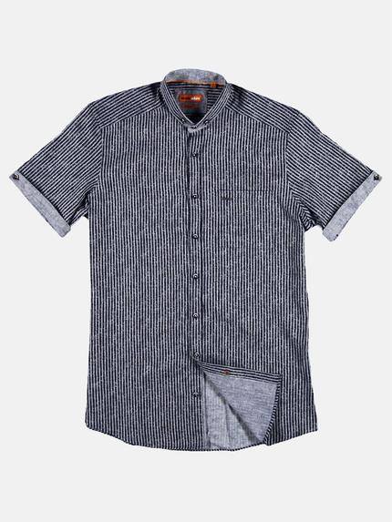 emilio adani Herren gestreiftes Hemd aus softer Halbleinen Ware Blau 29440 emilio adani Herren gestreiftes Hemd aus softer Halbleinen Ware Blau 29440