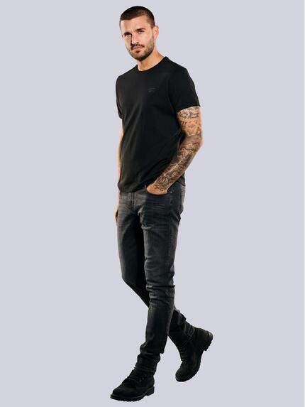 emilio adani Herren Basic-Shirt regular Schwarz 35272 emilio adani Herren Basic-Shirt regular Schwarz 35272
