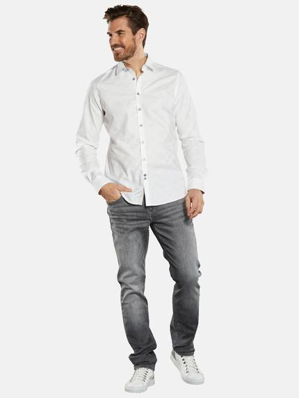ENGBERS GERMANY Herren Langarm-Hemd strukturiert Weiß 34684 ENGBERS GERMANY Herren Langarm-Hemd strukturiert Weiß 34684