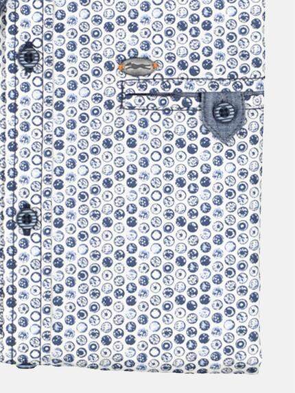 engbers Herren Kurzarm-Hemd gemustert Blau 36878 engbers Herren Kurzarm-Hemd gemustert Blau 36878
