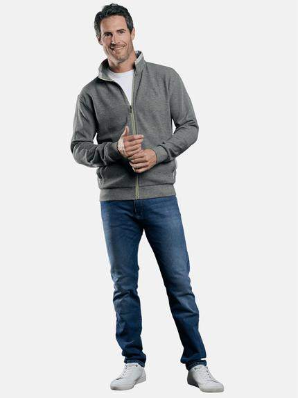engbers Herren Sportive Sweatjacke Silbergrau 29230