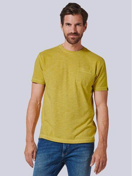 engbers T-Shirt uni Safrangelb